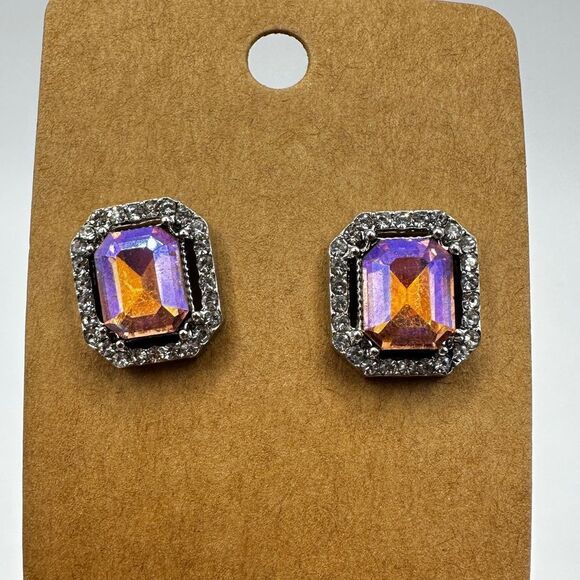 SALE! Colorful rhinestone and CZ statement stud earrings! - Picture 8 of 11